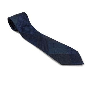 Calvin Klein Mens Neck Tie Silk Blend Blue